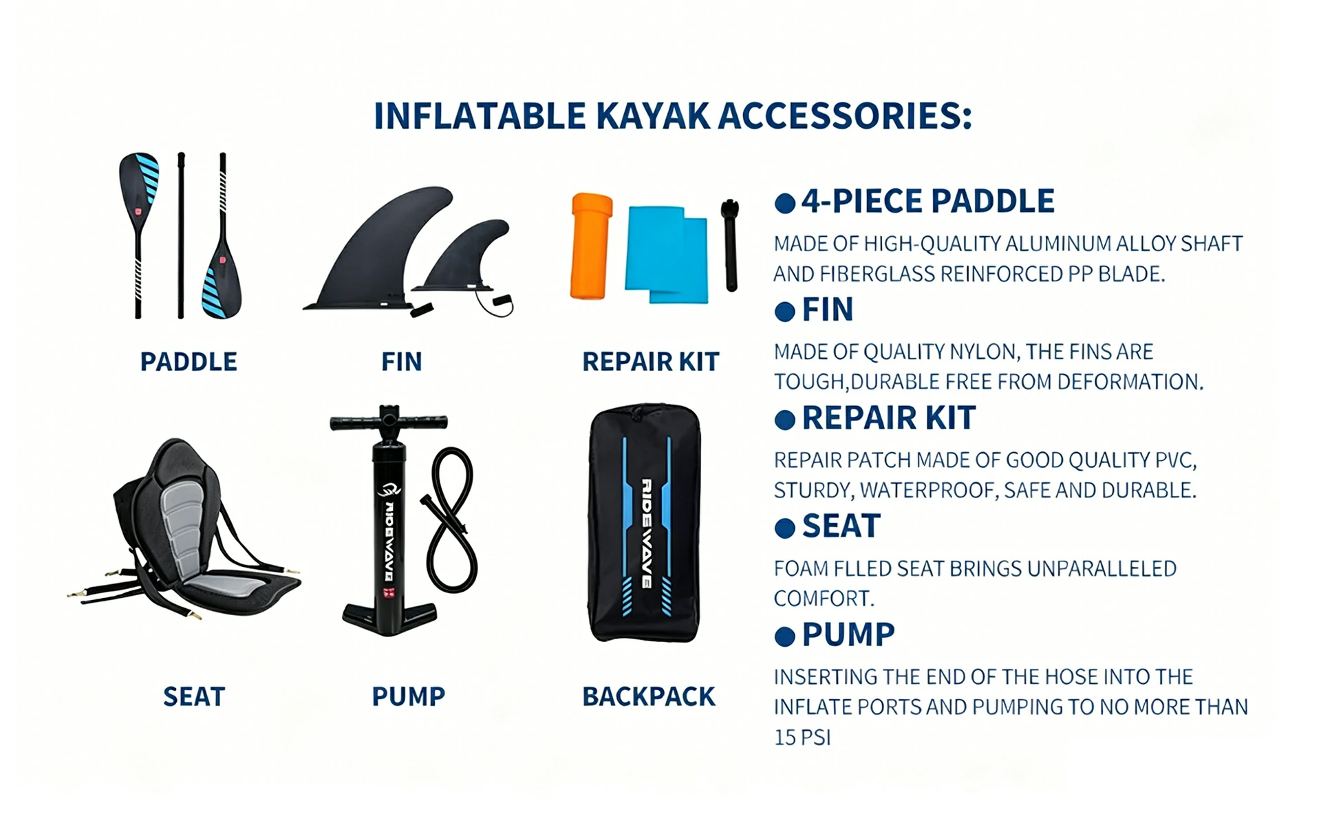 kayak set Accessories kayak set Accessories
