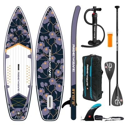 Ridewave "Bloom" Touring Board Board Larddle מתנפח - 10'6 "x 32" x 6 "